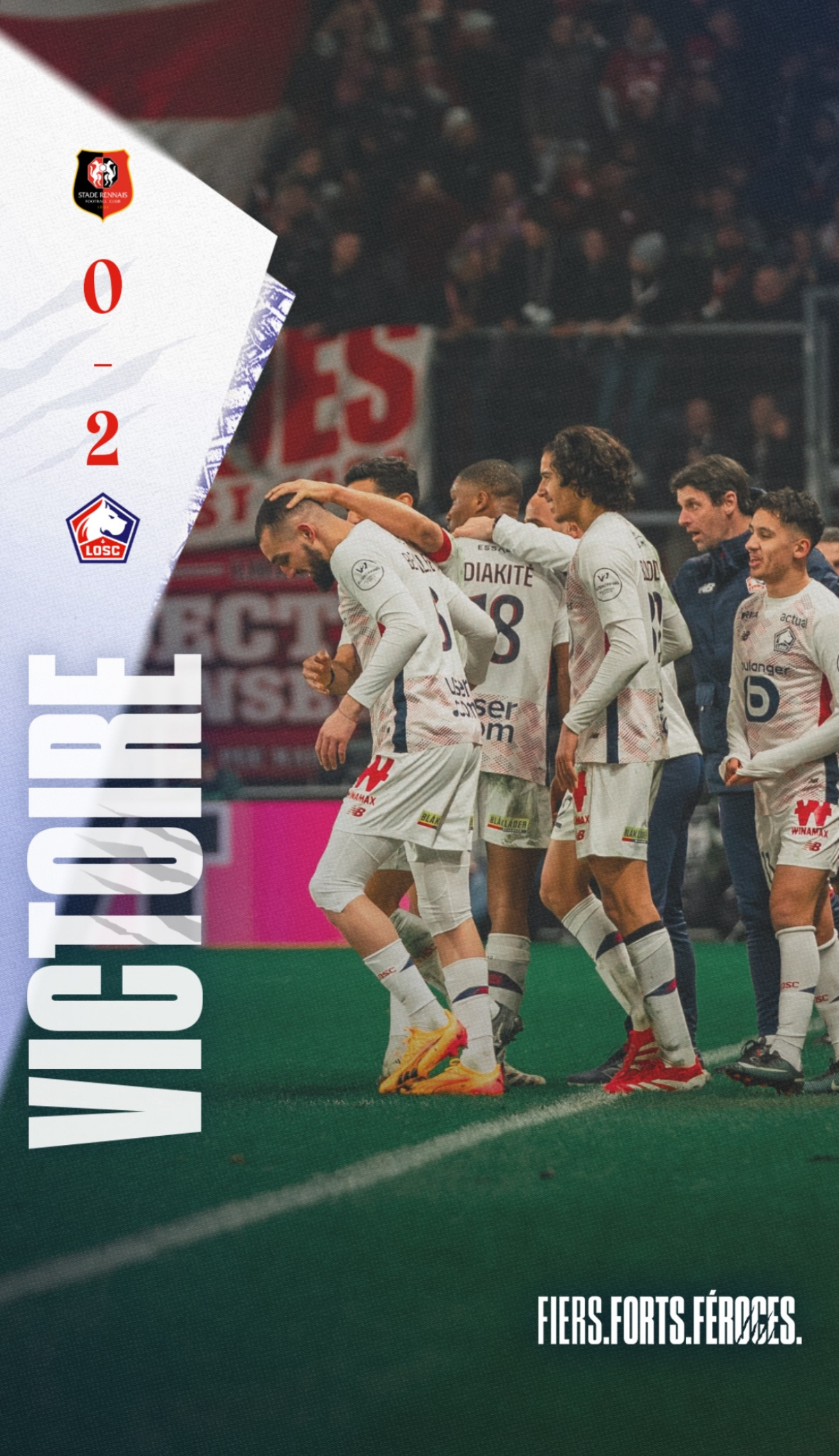 关于里尔粉碎布沙尔特，法国联赛一触即发的信息