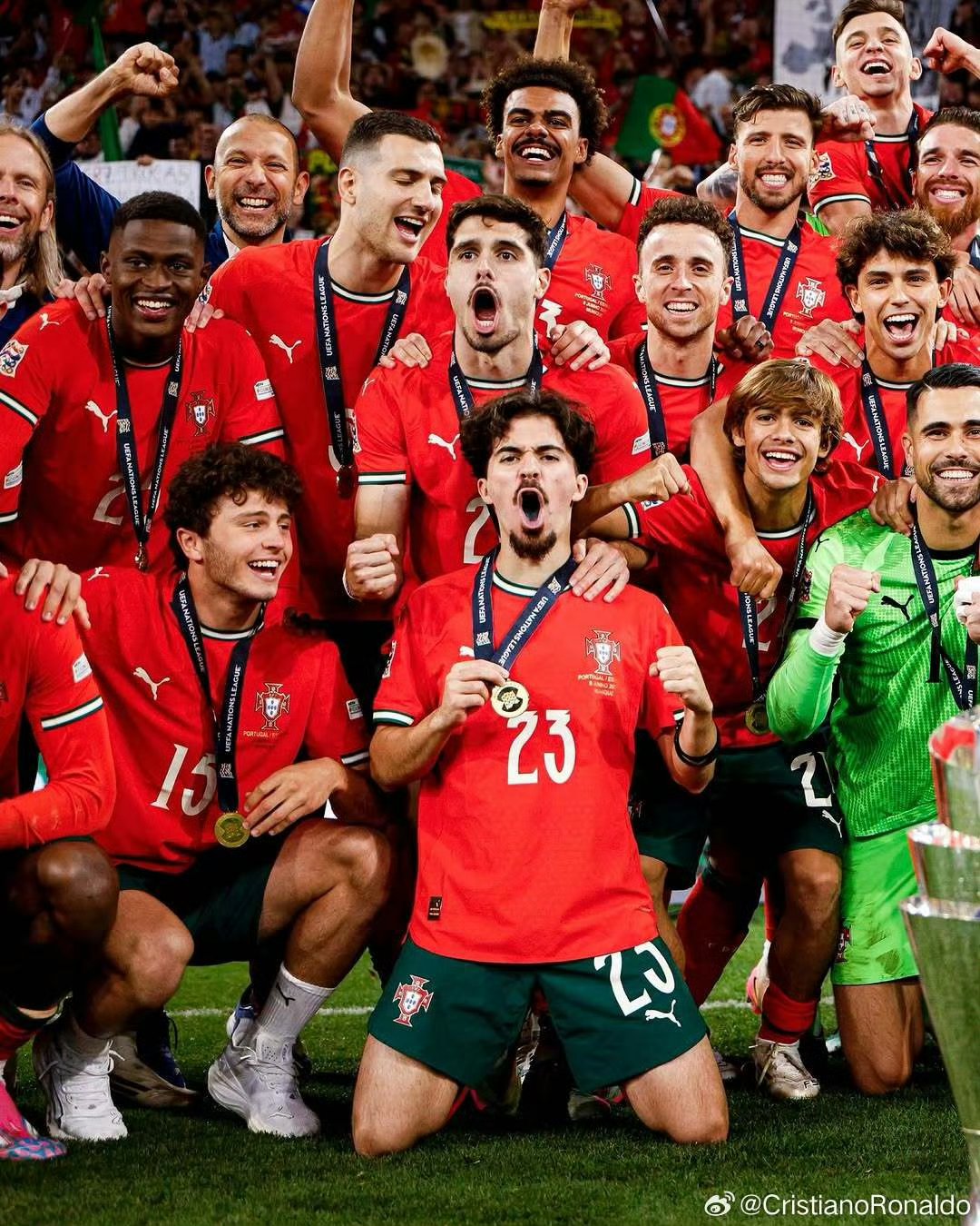 欧国联联赛中球队为胜利拼尽全力